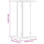 plantestativer 2 stk. 30x30x60 cm konstrueret træ sonoma-eg