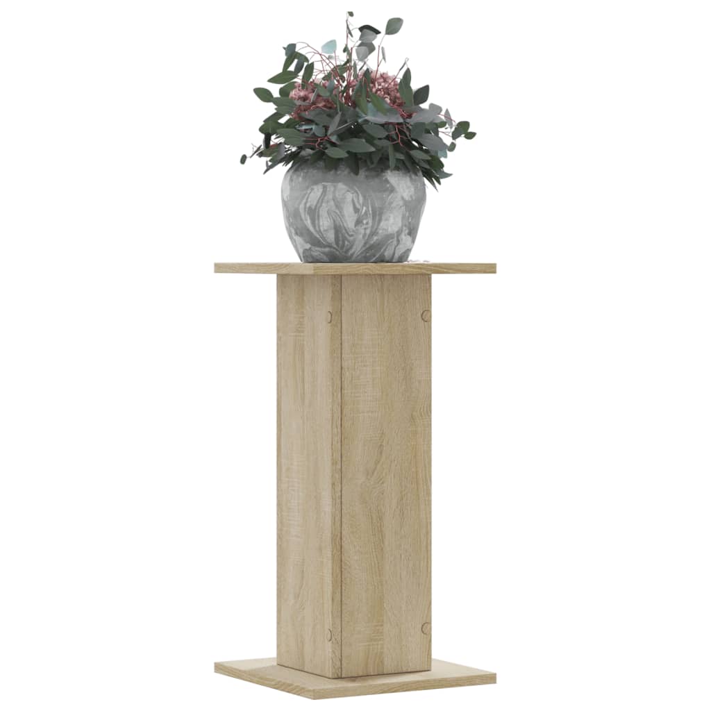 plantestativer 2 stk. 30x30x60 cm konstrueret træ sonoma-eg billede