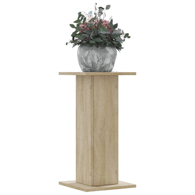plantestativer 2 stk. 30x30x60 cm konstrueret træ sonoma-eg