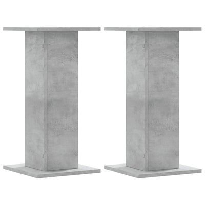 plantestativer 2 stk. 30x30x60 cm konstrueret træ betongrå