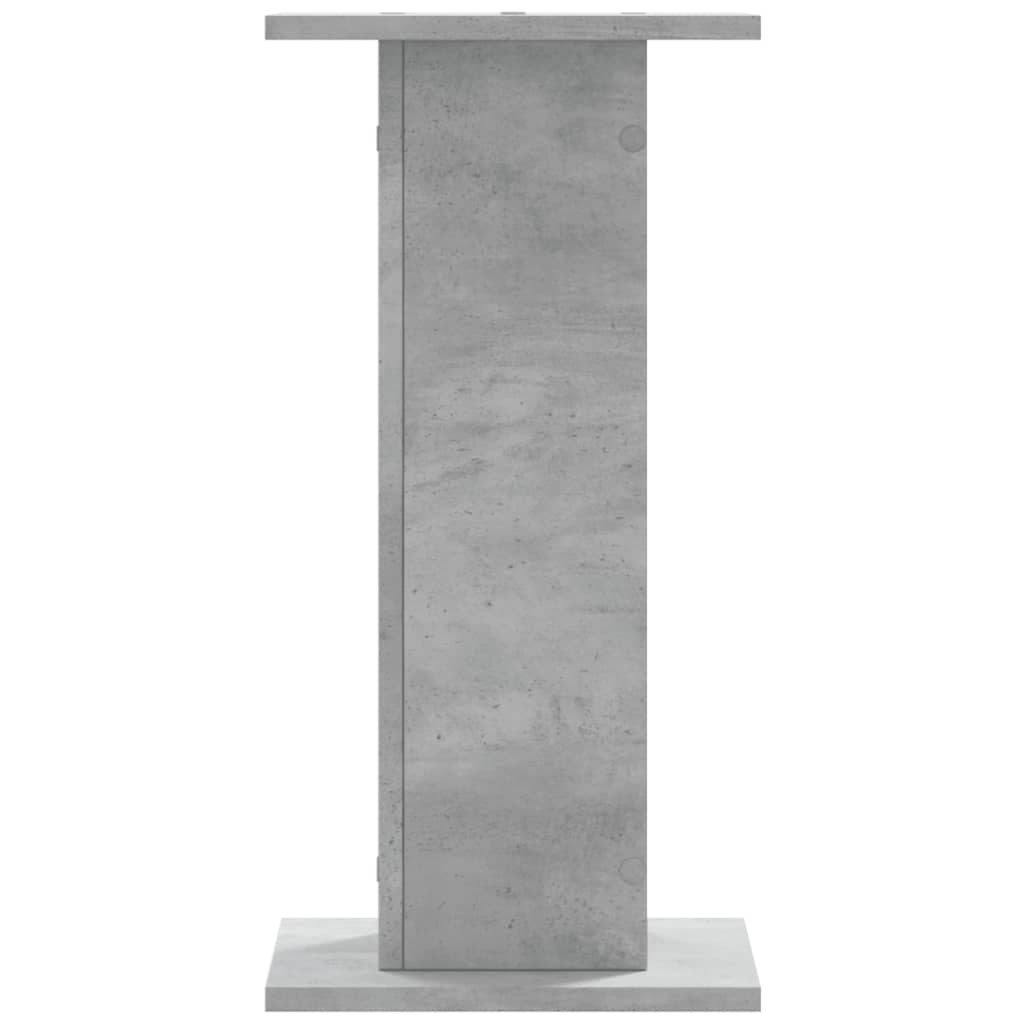 plantestativer 2 stk. 30x30x60 cm konstrueret træ betongrå