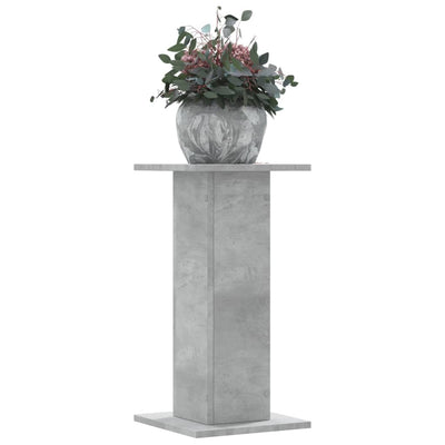 plantestativer 2 stk. 30x30x60 cm konstrueret træ betongrå