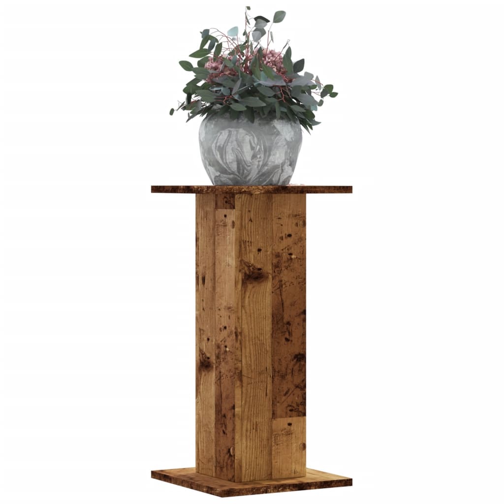 plantestativer 2 stk. 30x30x60 cm konstrueret træ antikt træ billede