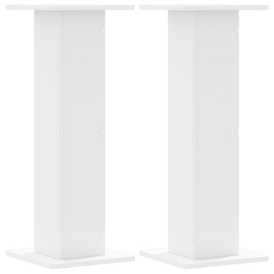 plantestativer 2 stk. 30x30x80 cm konstrueret træ hvid