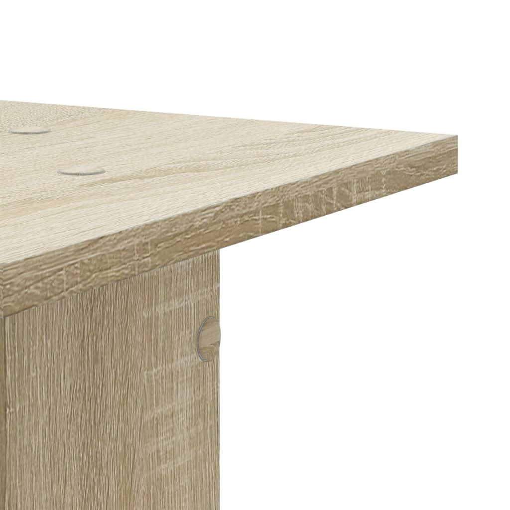 plantestativer 2 stk. 30x30x80 cm konstrueret træ sonoma-eg