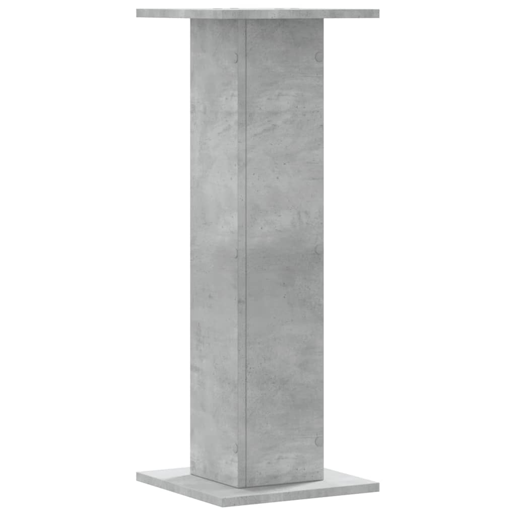 plantestativer 2 stk. 30x30x80 cm konstrueret træ betongrå