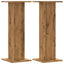plantestativer 2 stk. 30x30x80 cm konstrueret træ egetræsfarve