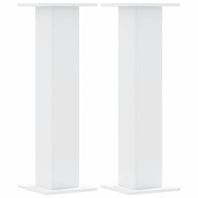 plantestativer 2 stk. 30x30x95 cm konstrueret træ hvid