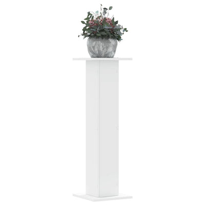 plantestativer 2 stk. 30x30x95 cm konstrueret træ hvid