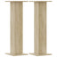 plantestativer 2 stk. 30x30x95 cm konstrueret træ sonoma-eg