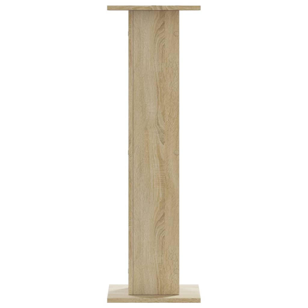 plantestativer 2 stk. 30x30x95 cm konstrueret træ sonoma-eg