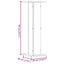 plantestativer 2 stk. 30x30x95 cm konstrueret træ røget eg