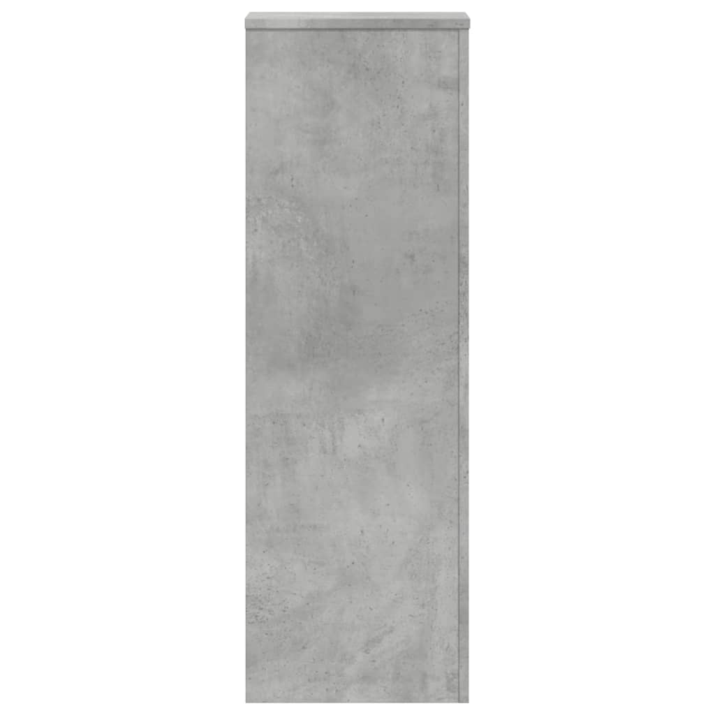 plantestativer 2 stk. 33x33x100 cm konstrueret træ betongrå