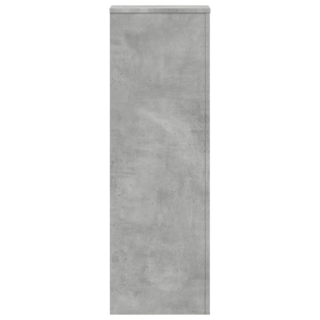 plantestativer 2 stk. 33x33x100 cm konstrueret træ betongrå