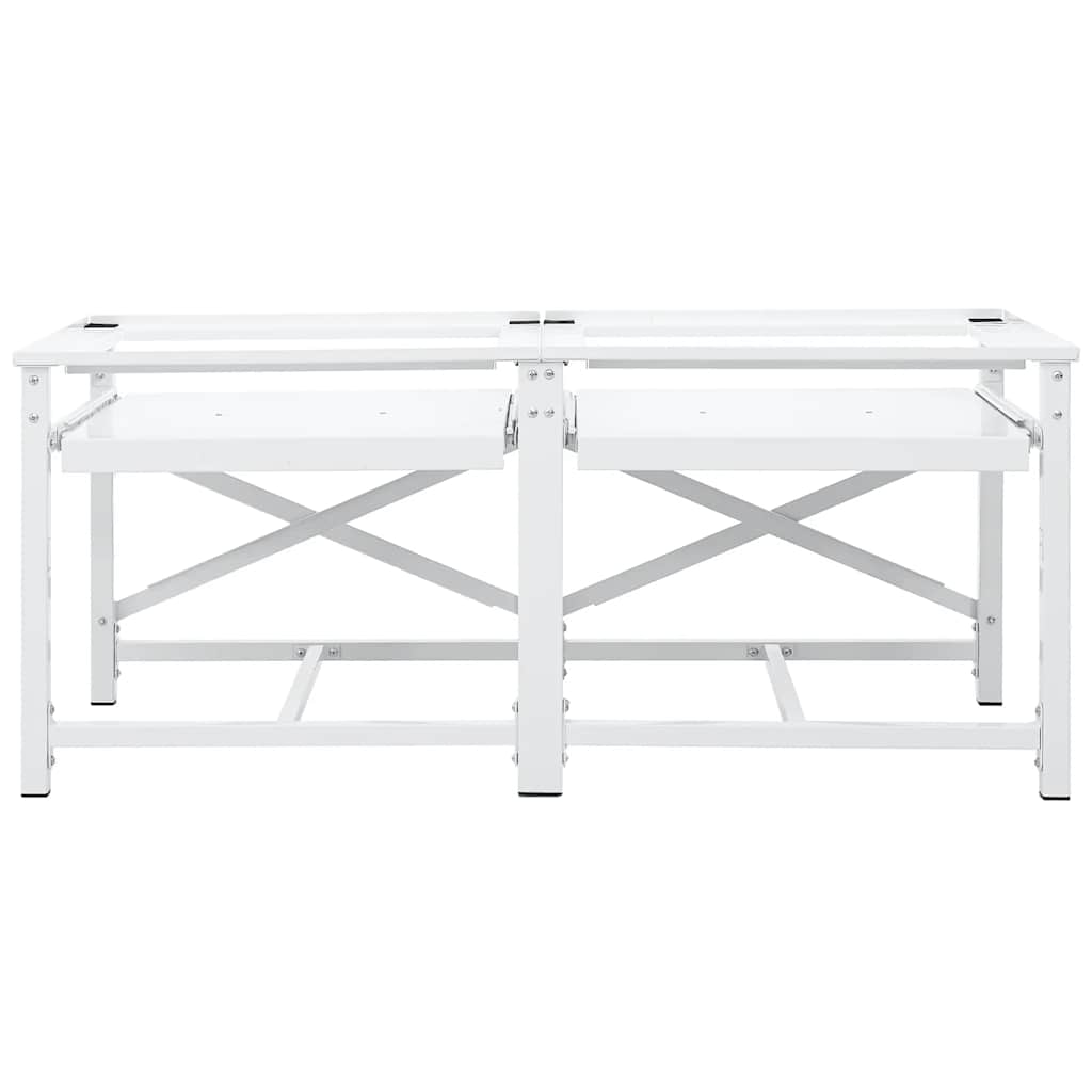 | Vaskemaskine Pedestal | Hvid Stål