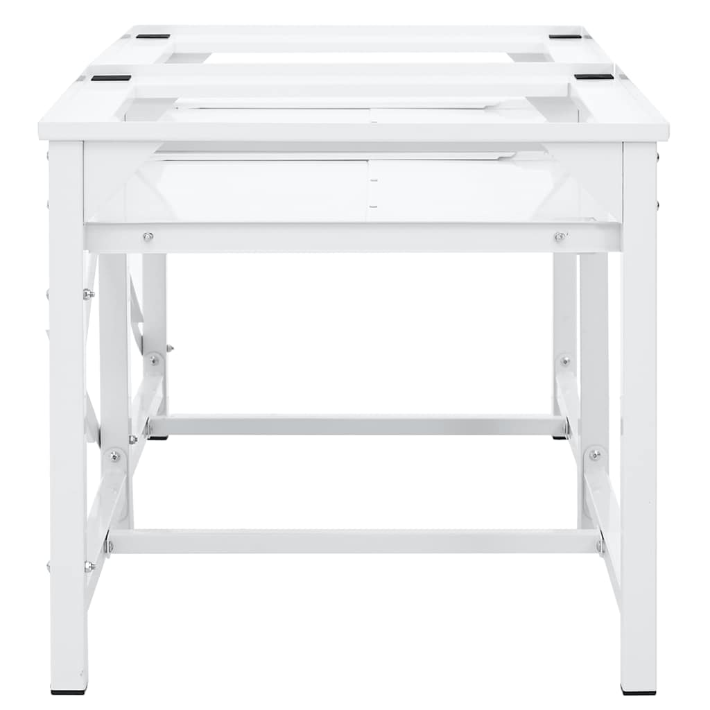 | Vaskemaskine Pedestal | Hvid Stål