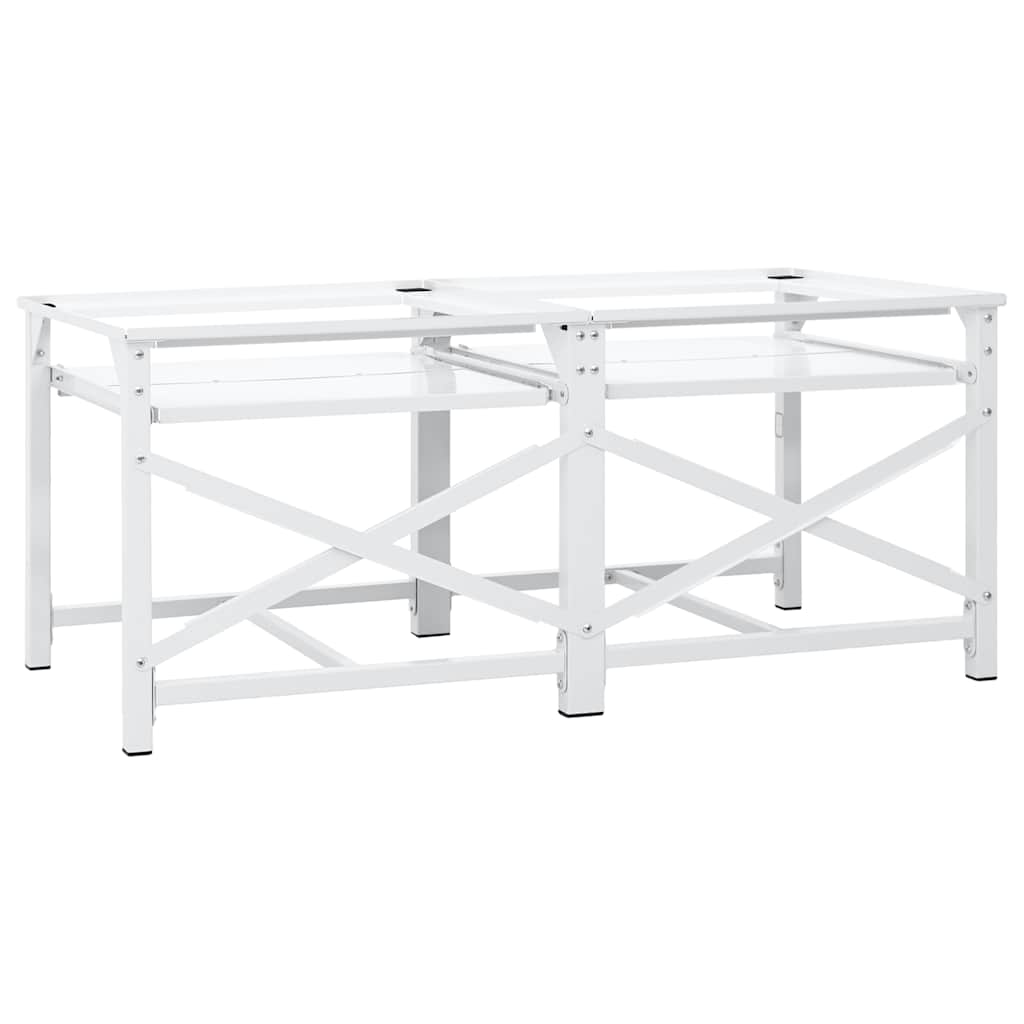 | Vaskemaskine Pedestal | Hvid Stål