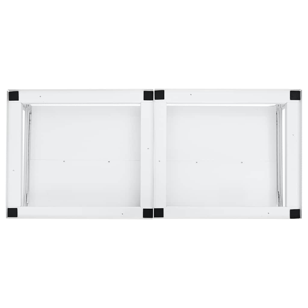| Vaskemaskine Pedestal | Hvid Stål