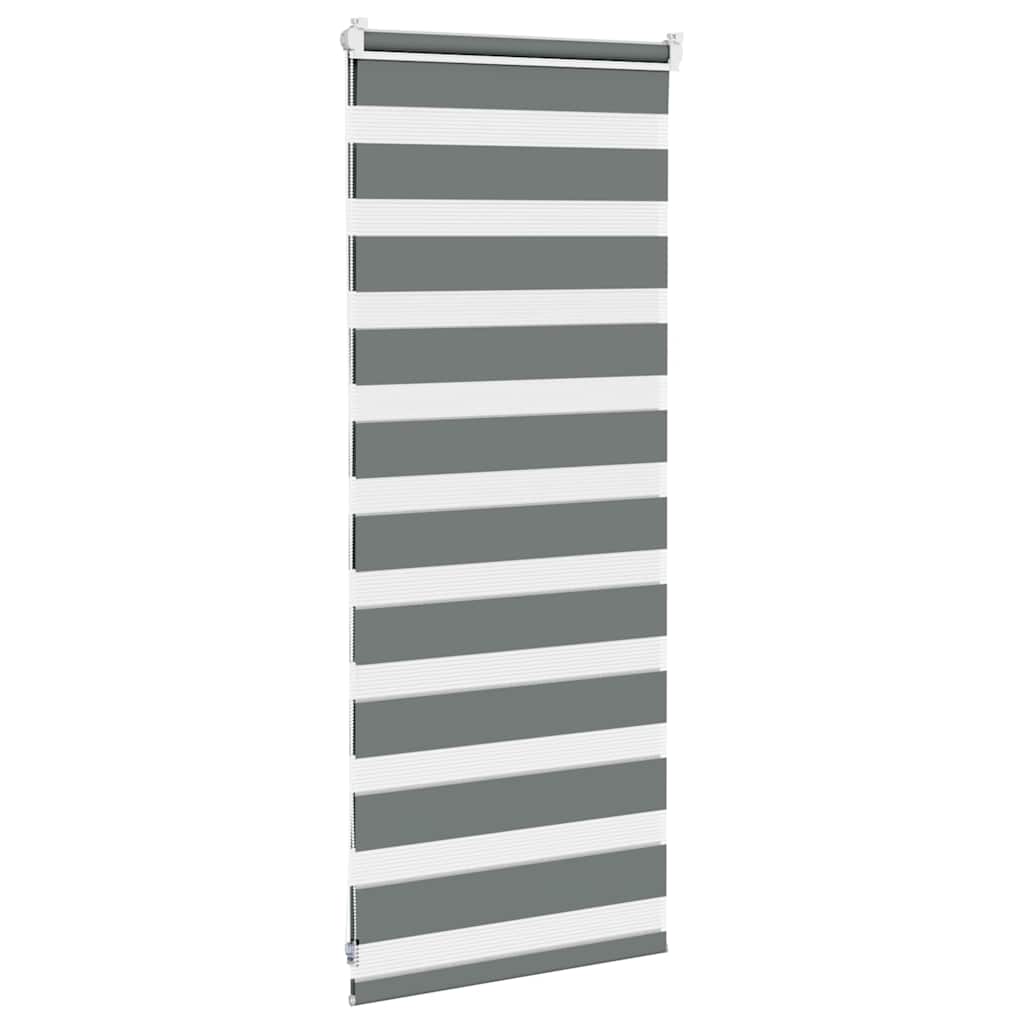 zebragardin mørkegrå 55x100 cm stofbredde 50,9 cm polyester