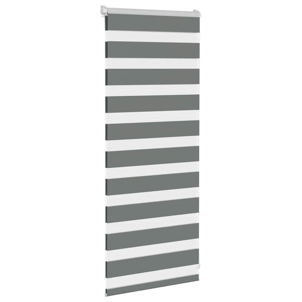 zebragardin mørkegrå 65x100 cm stofbredde 60,9 cm polyester