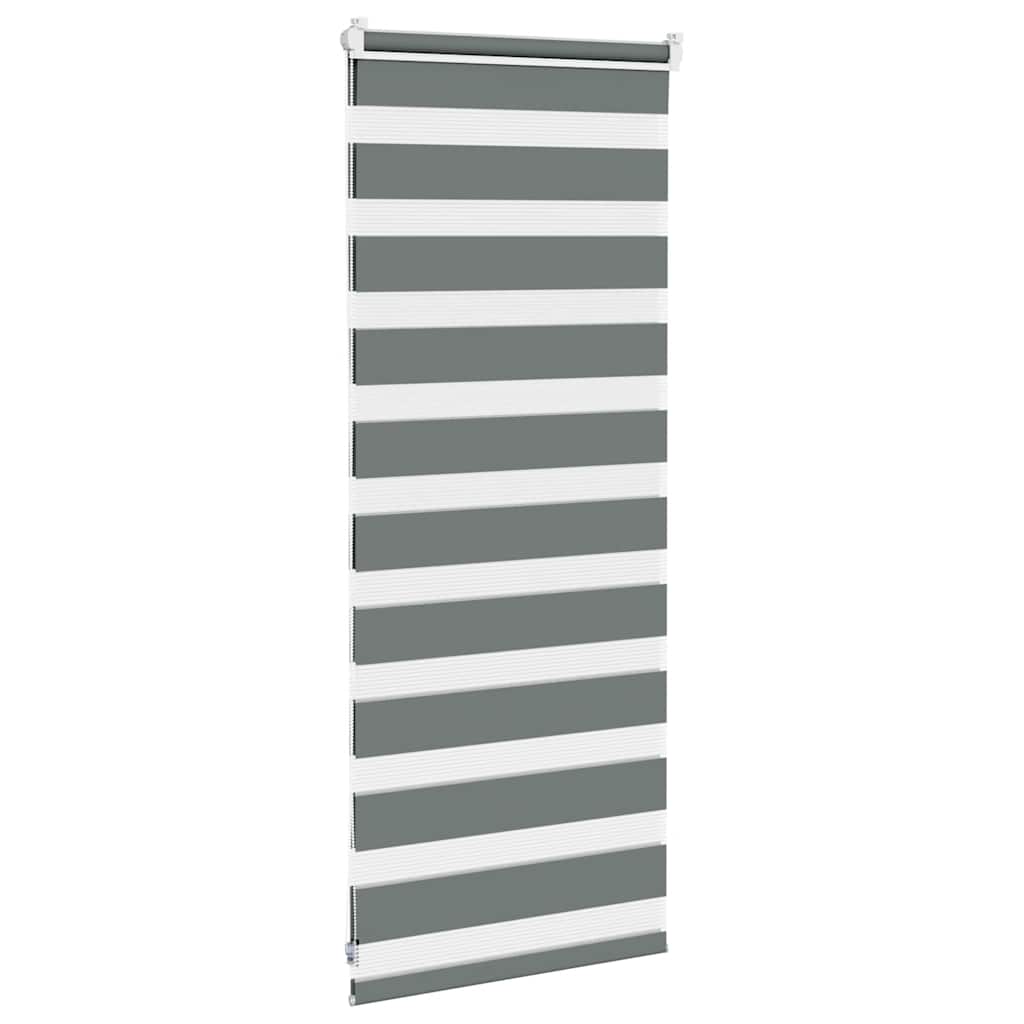 zebragardin mørkegrå 65x100 cm stofbredde 60,9 cm polyester