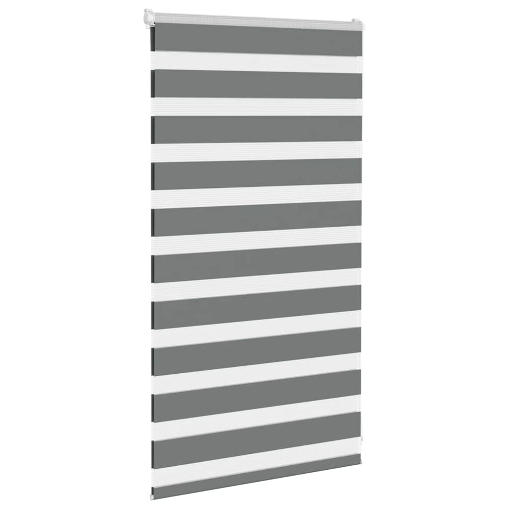 zebragardin mørkegrå 75x100 cm stofbredde 70,9 cm polyester