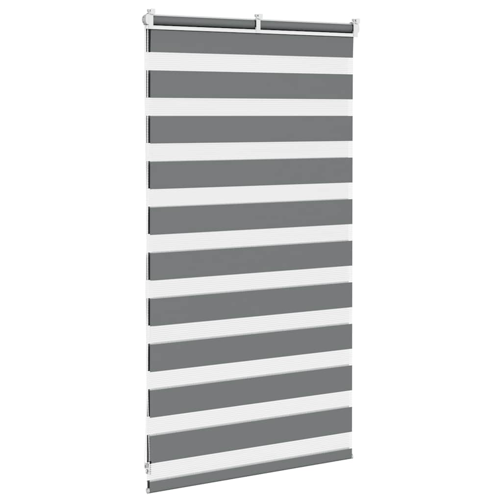 zebragardin mørkegrå 75x100 cm stofbredde 70,9 cm polyester