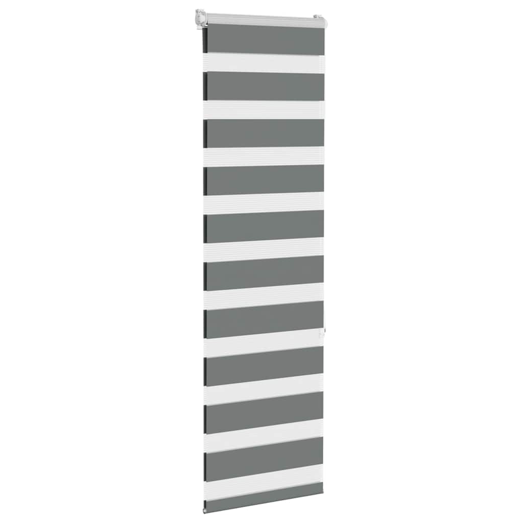 zebragardin mørkegrå 45x150 cm stofbredde 40,9 cm polyester