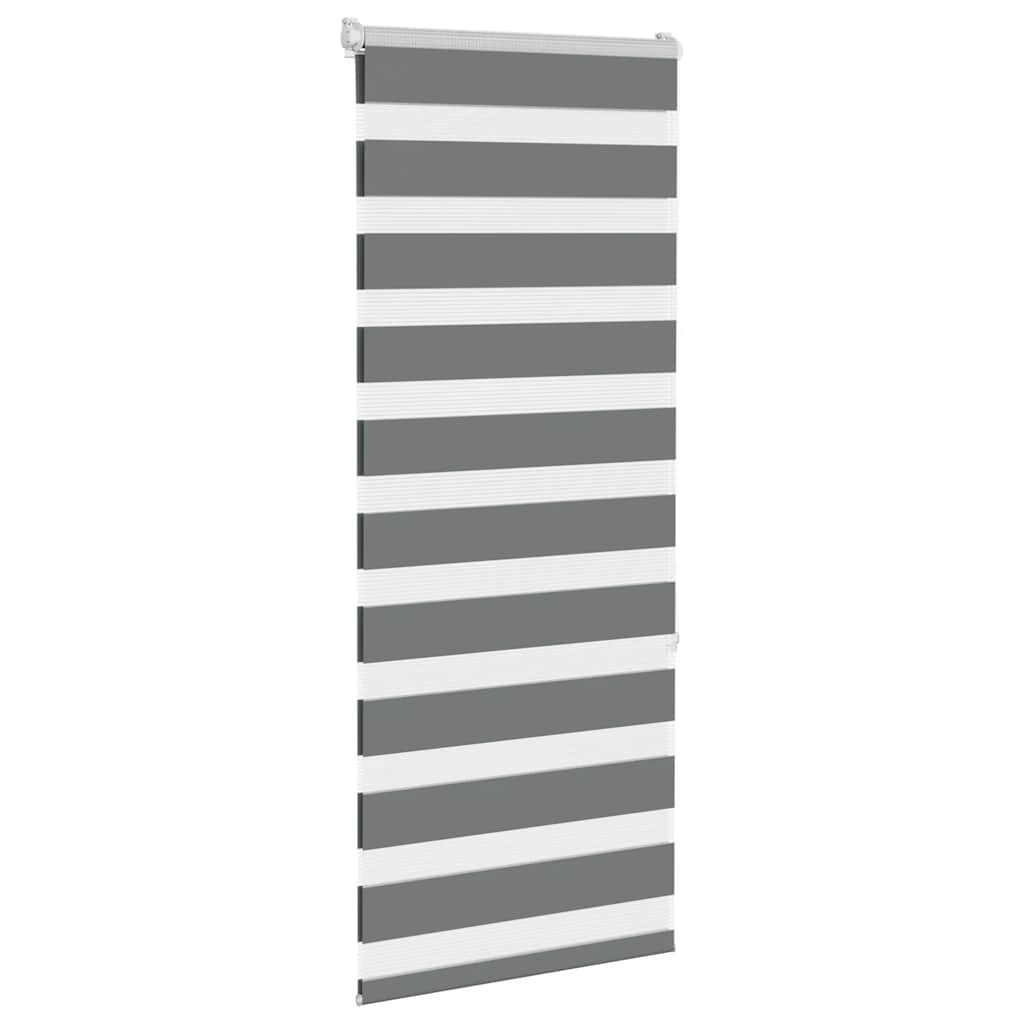 zebragardin mørkegrå 65x150 cm stofbredde 60,9 cm polyester