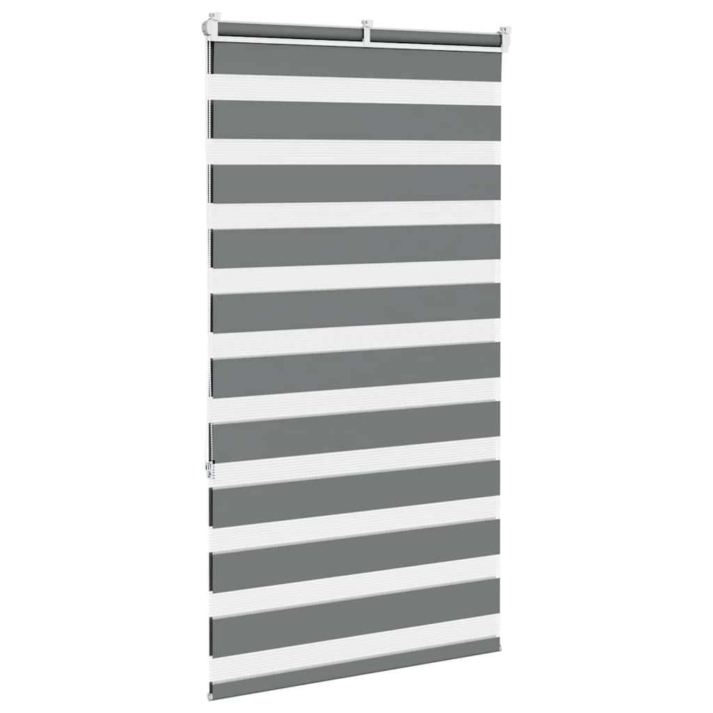 zebragardin mørkegrå 85x150 cm stofbredde 80,9 cm polyester