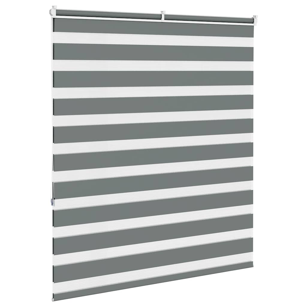 zebragardin mørkegrå 135x150 cm stofbredde 130,9 cm polyester