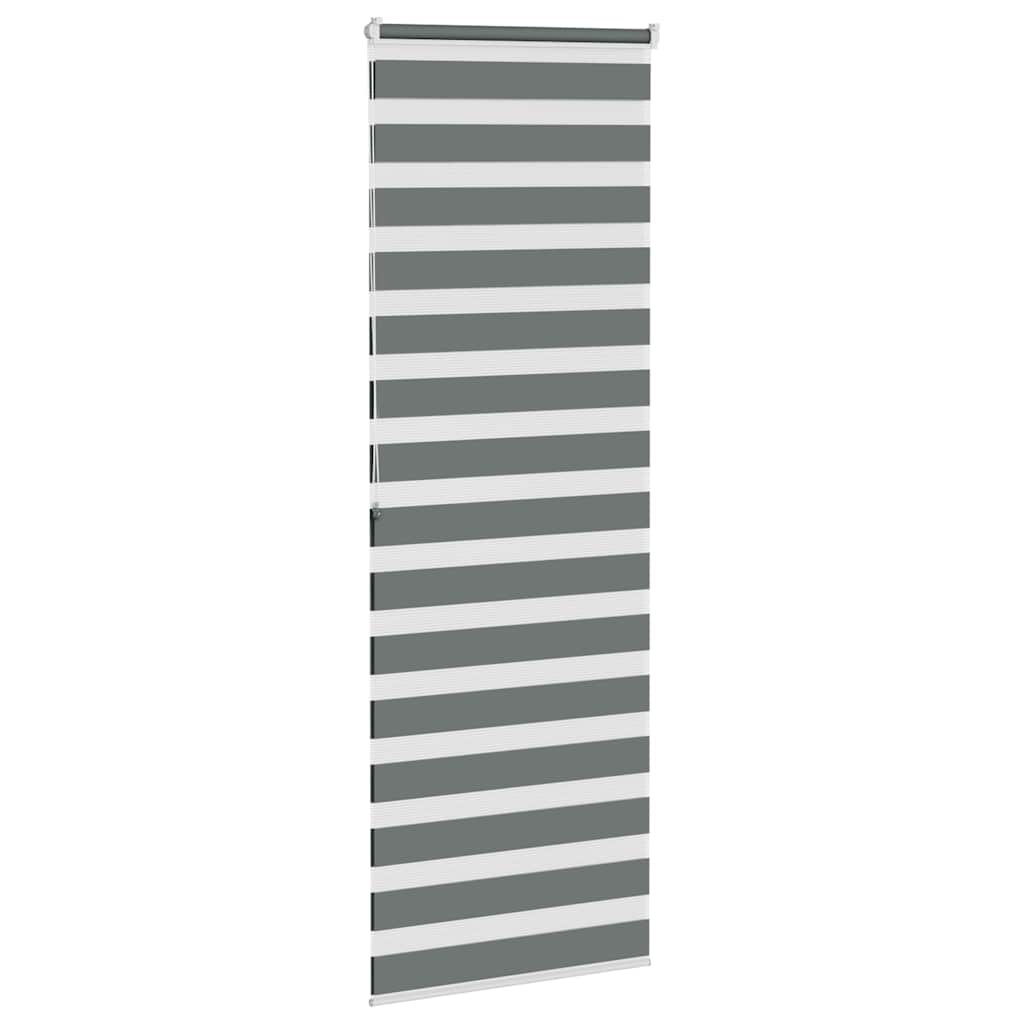 zebragardin mørkegrå 75x200 cm stofbredde 70,9 cm polyester