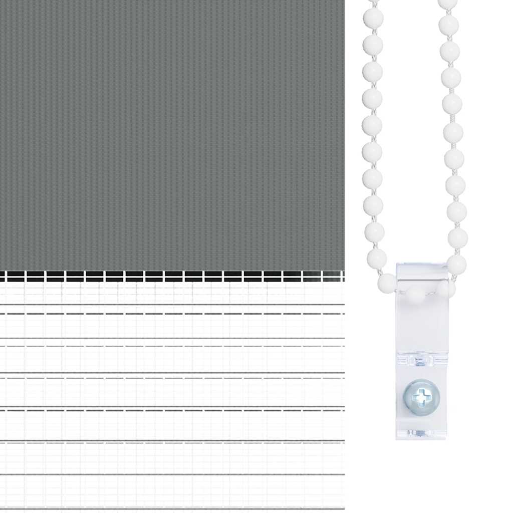 zebragardin mørkegrå 85x200 cm stofbredde 80,9 cm polyester