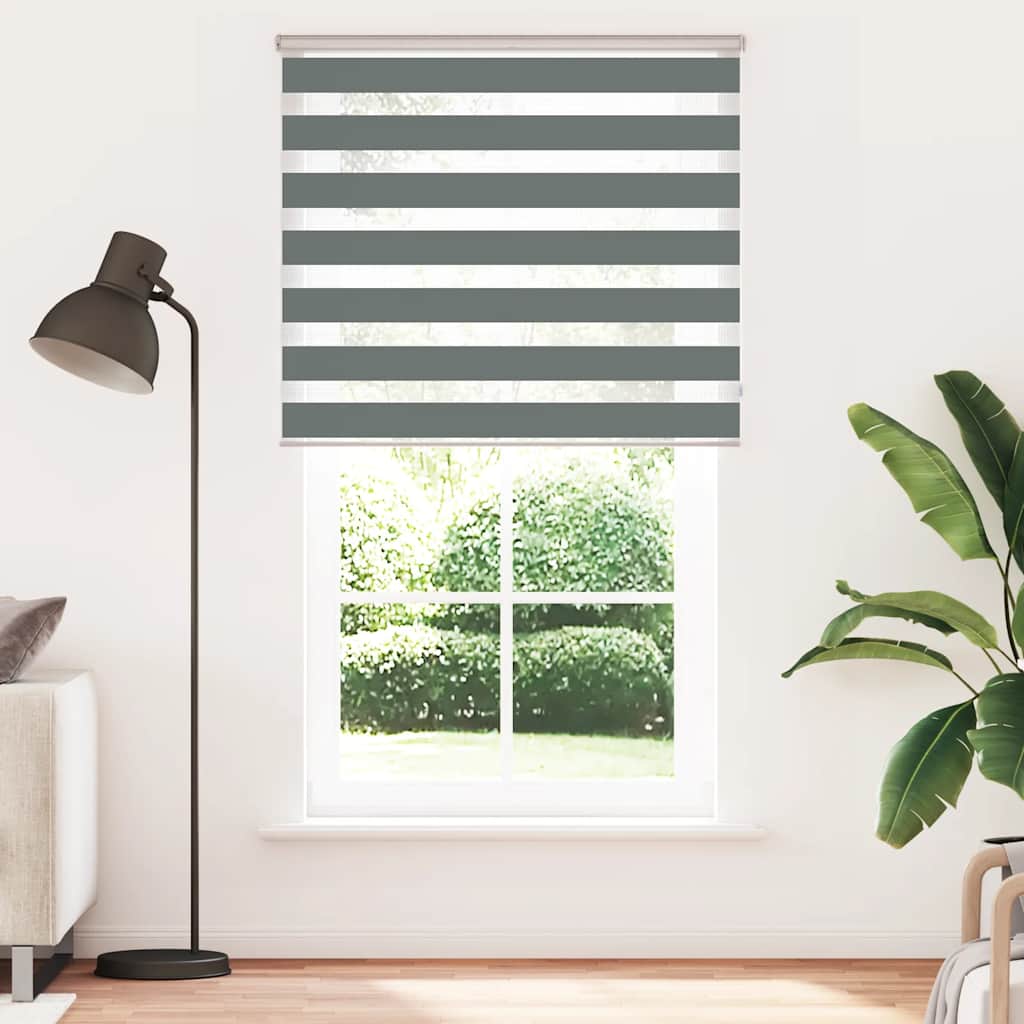 zebragardin mørkegrå 125x200 cm stofbredde 120,9 cm polyester