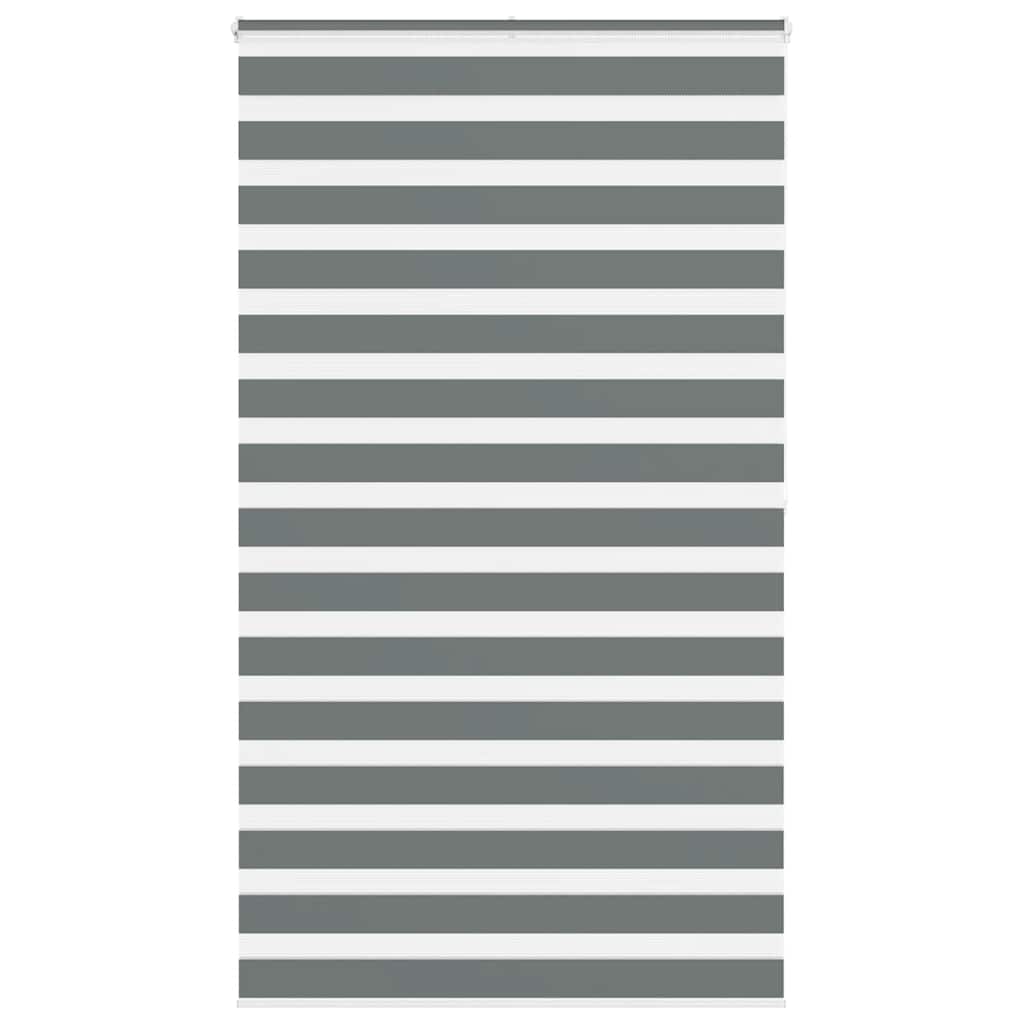 zebragardin mørkegrå 135x200 cm stofbredde 130,9 cm polyester