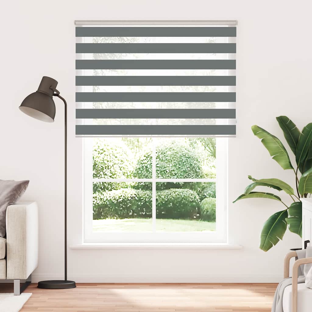 zebragardin mørkegrå 165x200 cm stofbredde 160,9 cm polyester