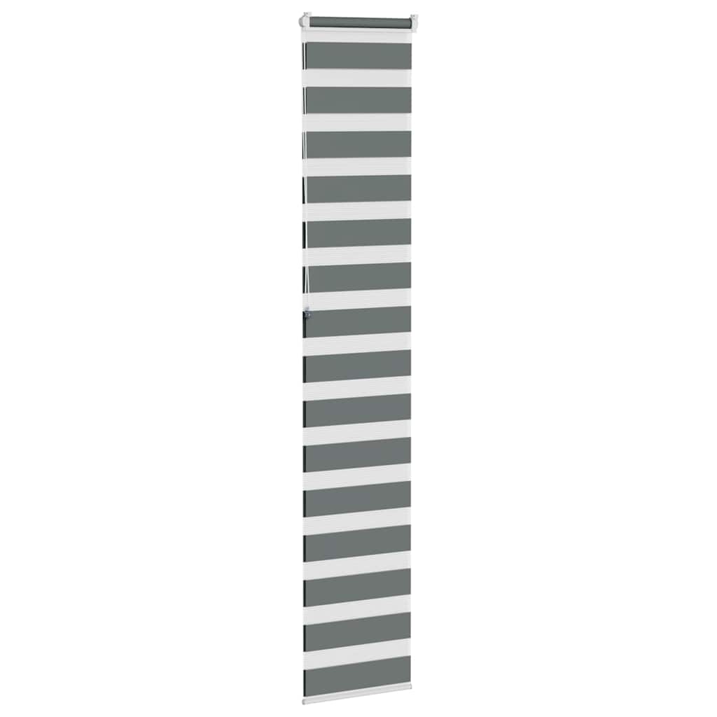 zebragardin mørkegrå 40x230 cm stofbredde 35,9 cm polyester