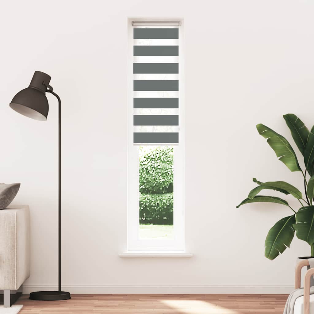 zebragardin mørkegrå 50x230 cm stofbredde 45,9 cm polyester