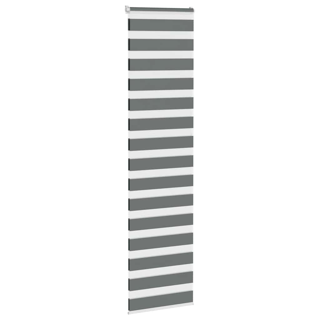 zebragardin mørkegrå 55x230 cm stofbredde 50,9 cm polyester