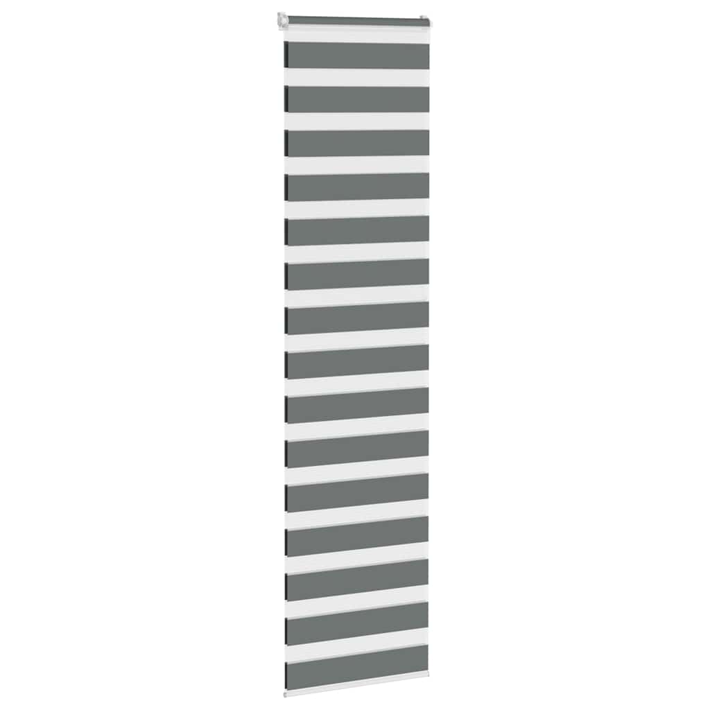 zebragardin mørkegrå 65x230 cm stofbredde 60,9 cm polyester