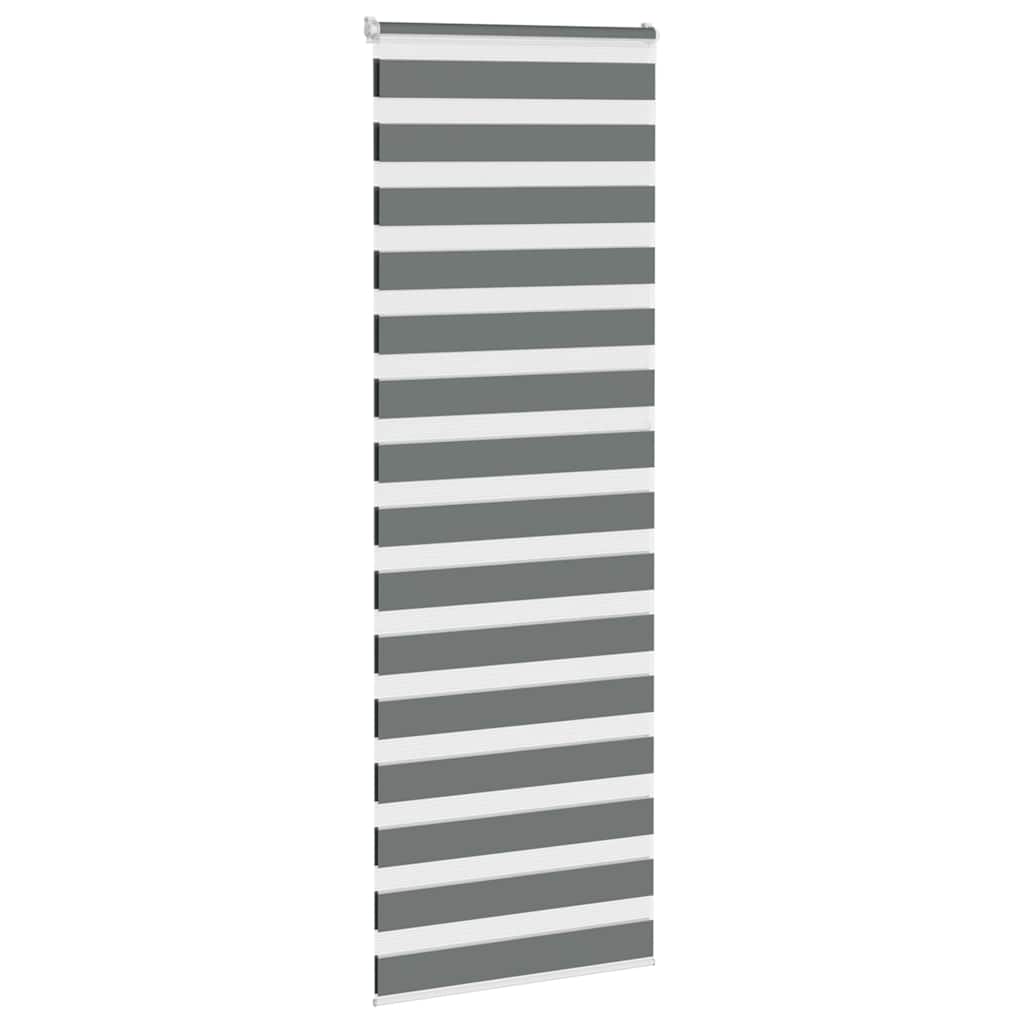 zebragardin mørkegrå 85x230 cm stofbredde 80,9 cm polyester
