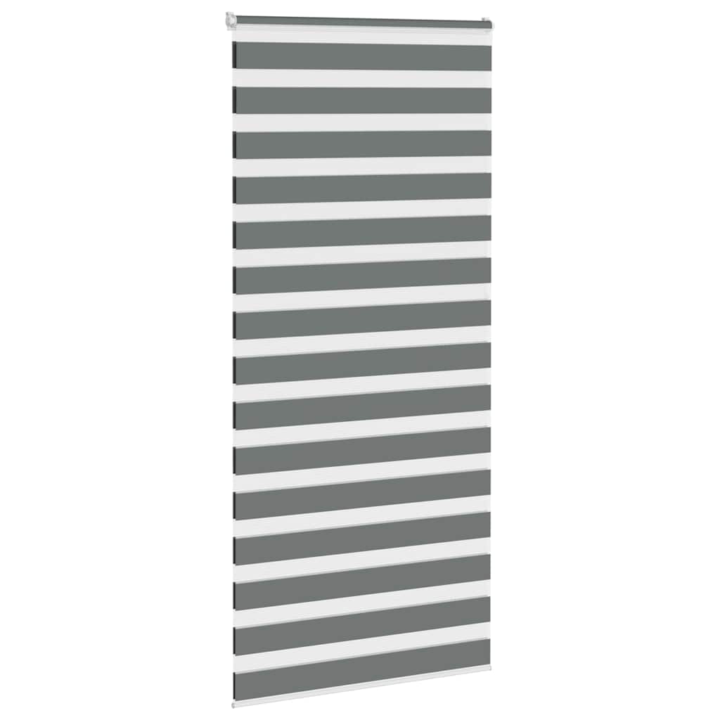 zebragardin mørkegrå 95x230 cm stofbredde 90,9 cm polyester