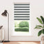 zebragardin mørkegrå 105x230 cm stofbredde 100,9 cm polyester