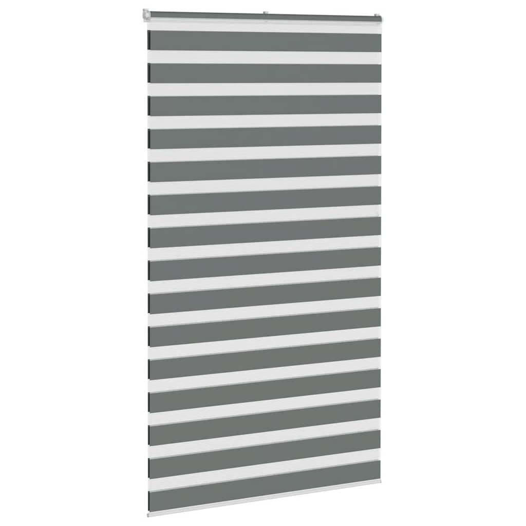 zebragardin mørkegrå 135x230 cm stofbredde 130,9 cm polyester