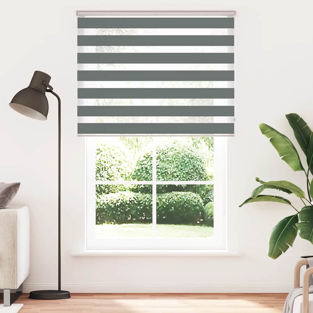 zebragardin mørkegrå 145x230 cm stofbredde 140,9 cm polyester