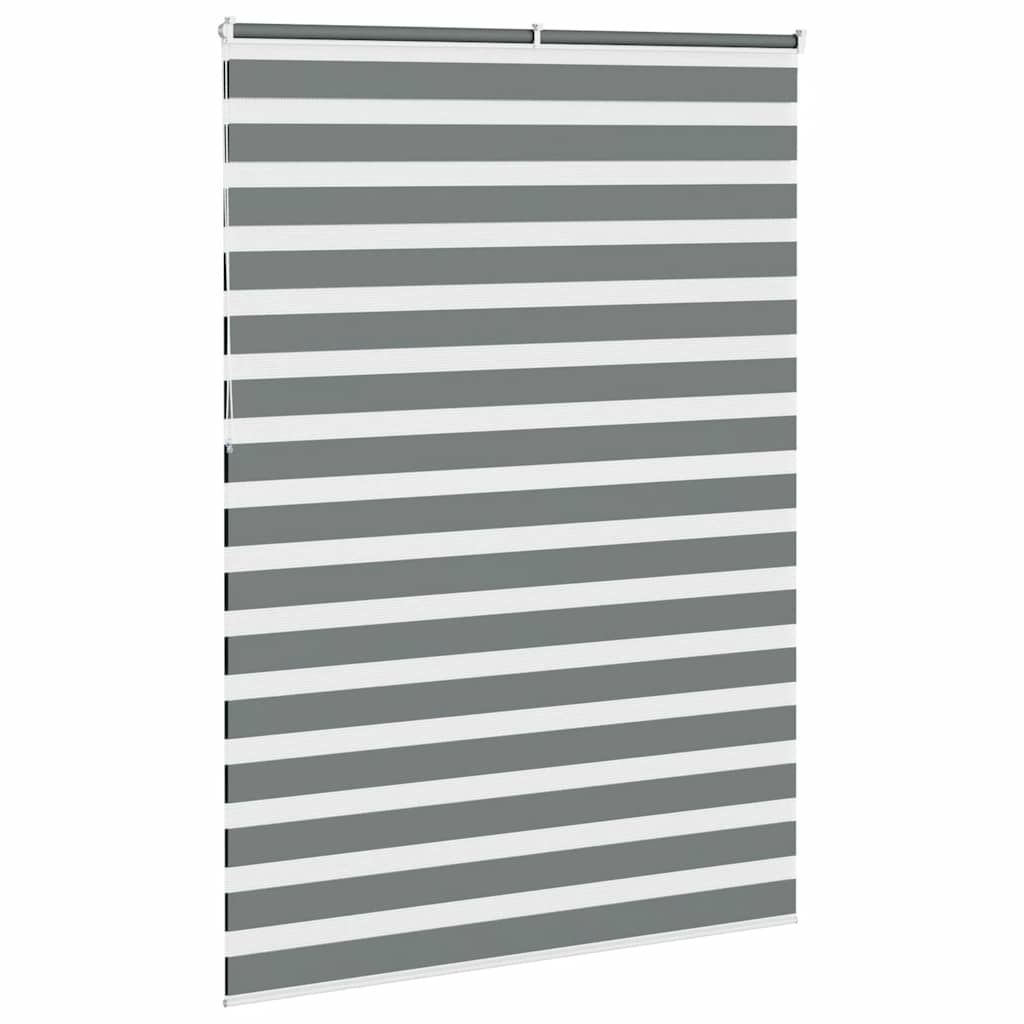 zebragardin mørkegrå 155x230 cm stofbredde 150,9 cm polyester