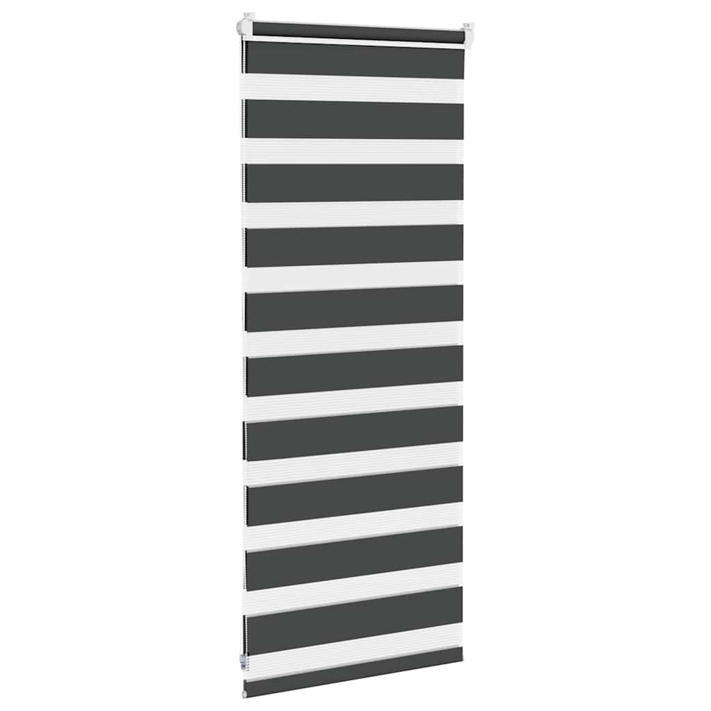zebragardin sort 60x100 cm stofbredde 55,9 cm polyester