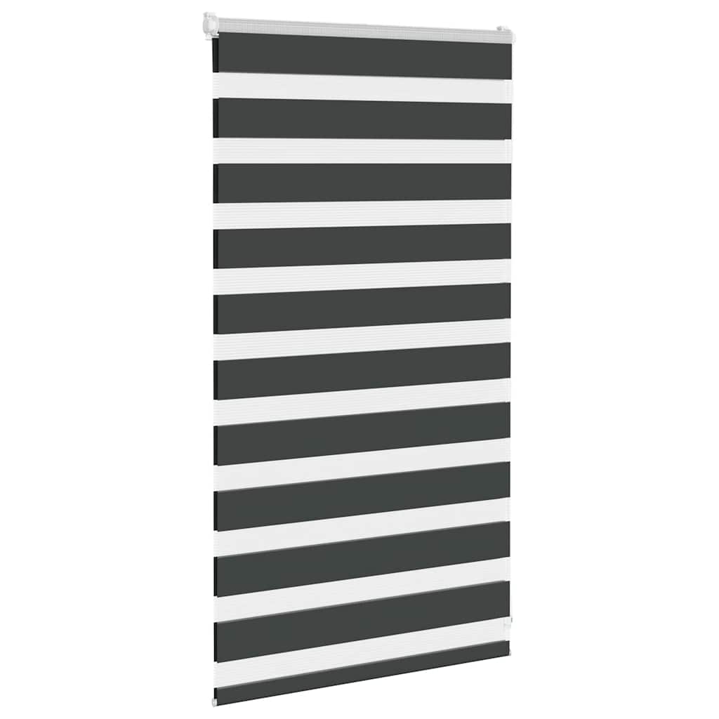 zebragardin sort 80x100 cm stofbredde 75,9 cm polyester