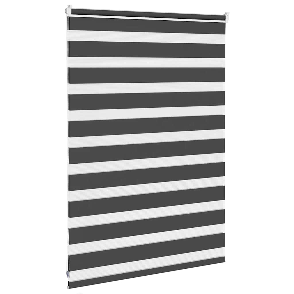 zebragardin sort 115x100 cm stofbredde 110,9 cm polyester