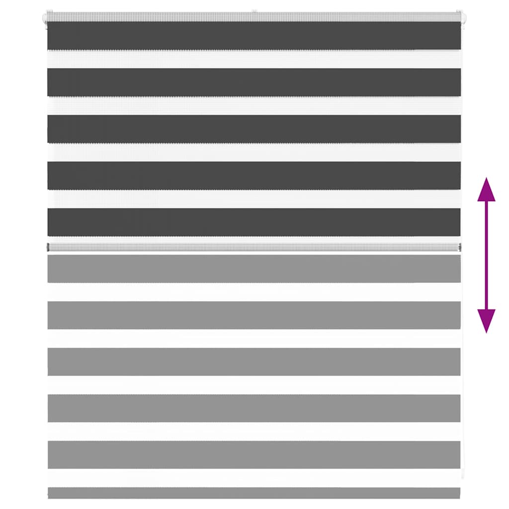 zebragardin sort 120x100 cm stofbredde 115,9 cm polyester